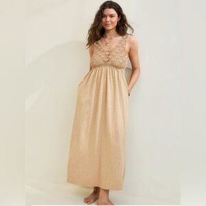 Aerie Crochet Maxi Dress